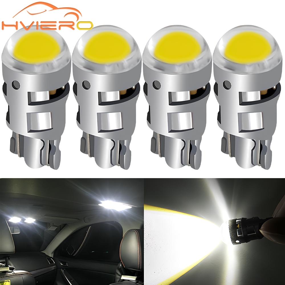 2pcs T10 Led Signal Lamp Car Bulb W5W 194 168 Trunk Reading Interior Lamps Clearance Backup Reverse Light License Plate White