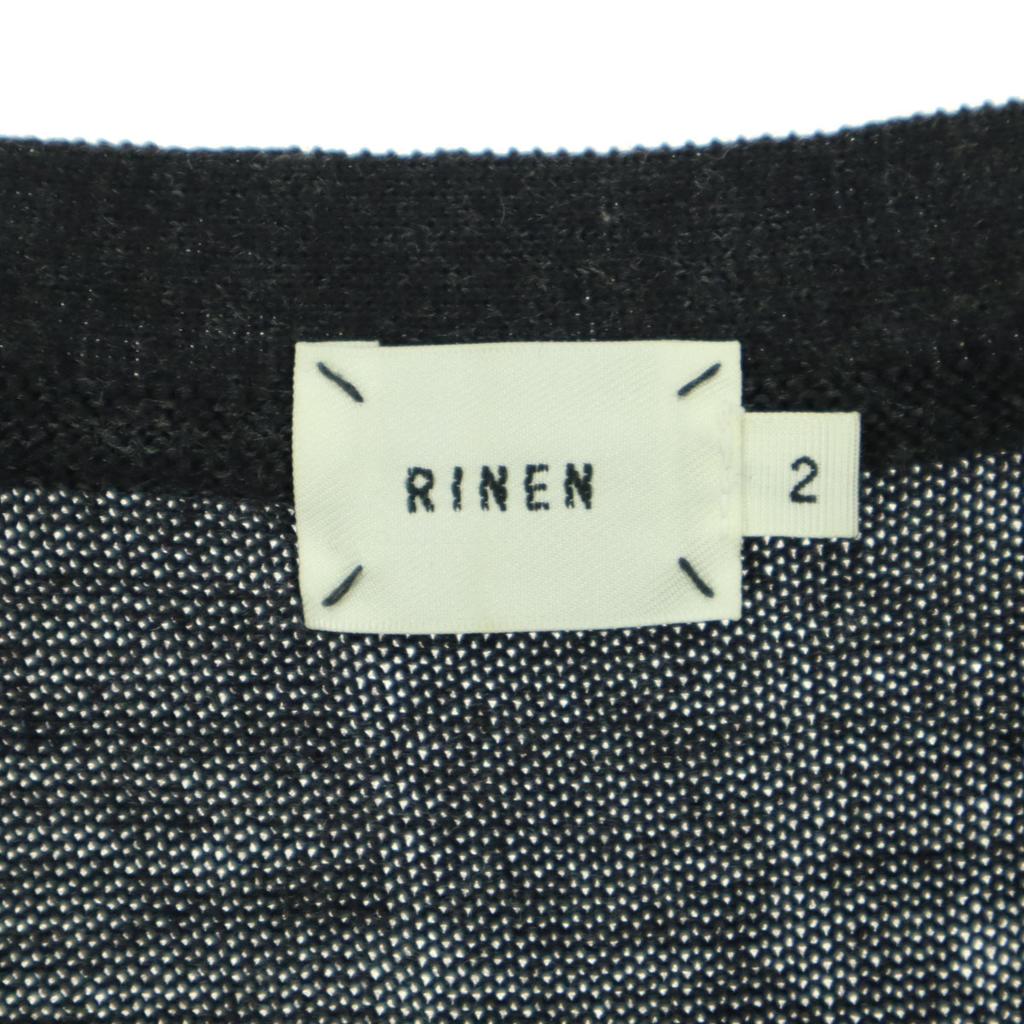 Beauty products RINEN made in Japan Long sleeve V neck knit cardigan 2 Men's Used