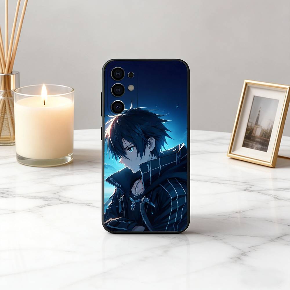 Sword Art Online K-Kazuto K-Kirigaya-ES Phone Case For Samsung S25,S24,S21,S22,S23,S30,Ultra,S20,Plus,Fe,Lite,Note,Black Cover