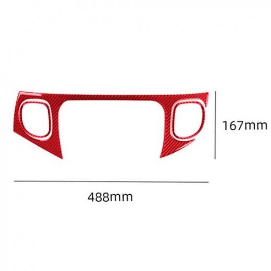 Red Carbon Fiber Passenger Dashboard Cover Trim For Chevrolet Corvette C5 98-04