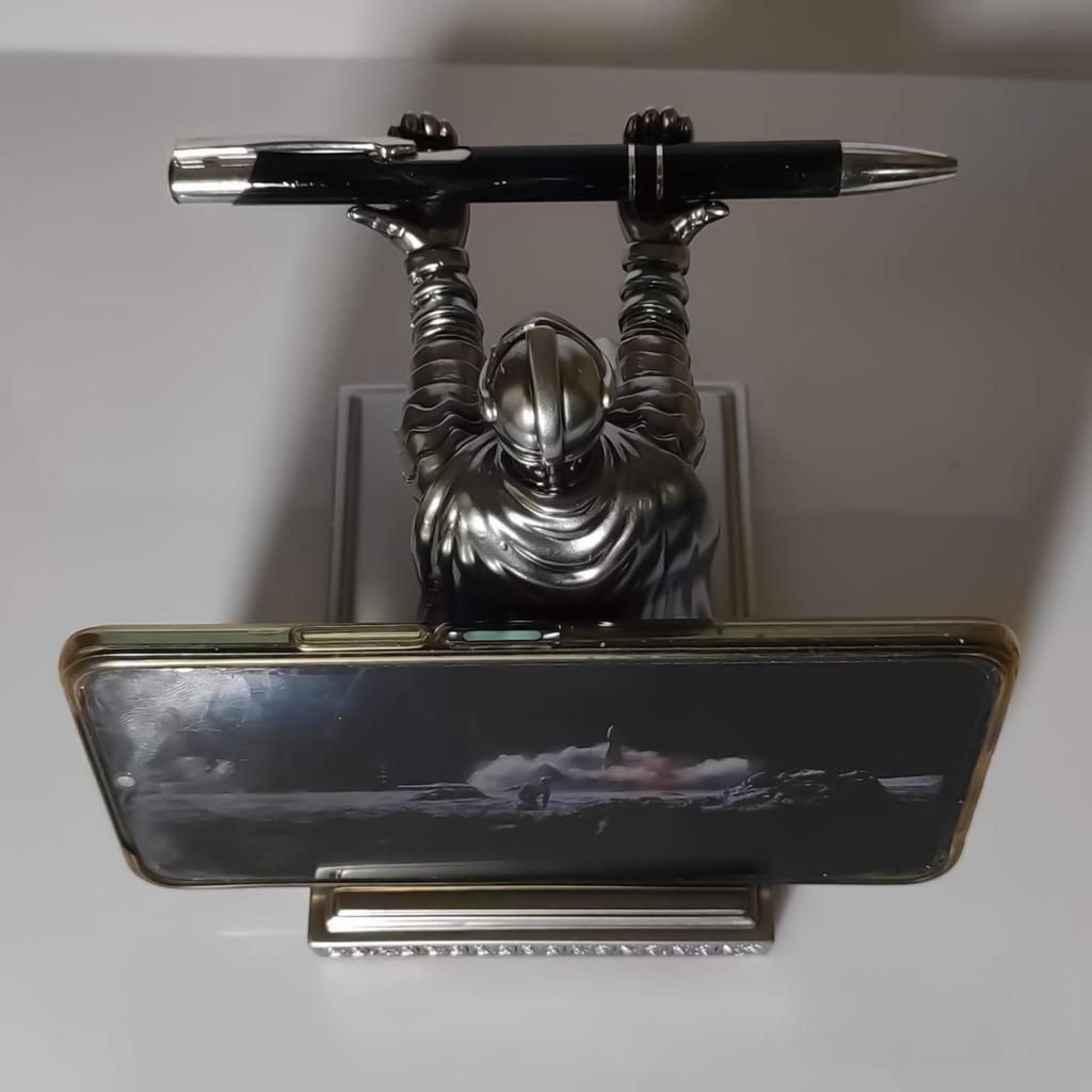 Medieval Knight Pen Holder Castle Themed Desk Organizer For Writers Students Teachers, Unique Home Office Decor Collectible