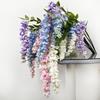 Hanging Artificial Violet UV Resistant Fake Flower Indoor Outdoor Garden Porch Patio Wall Hanging Faux Flower Decoration