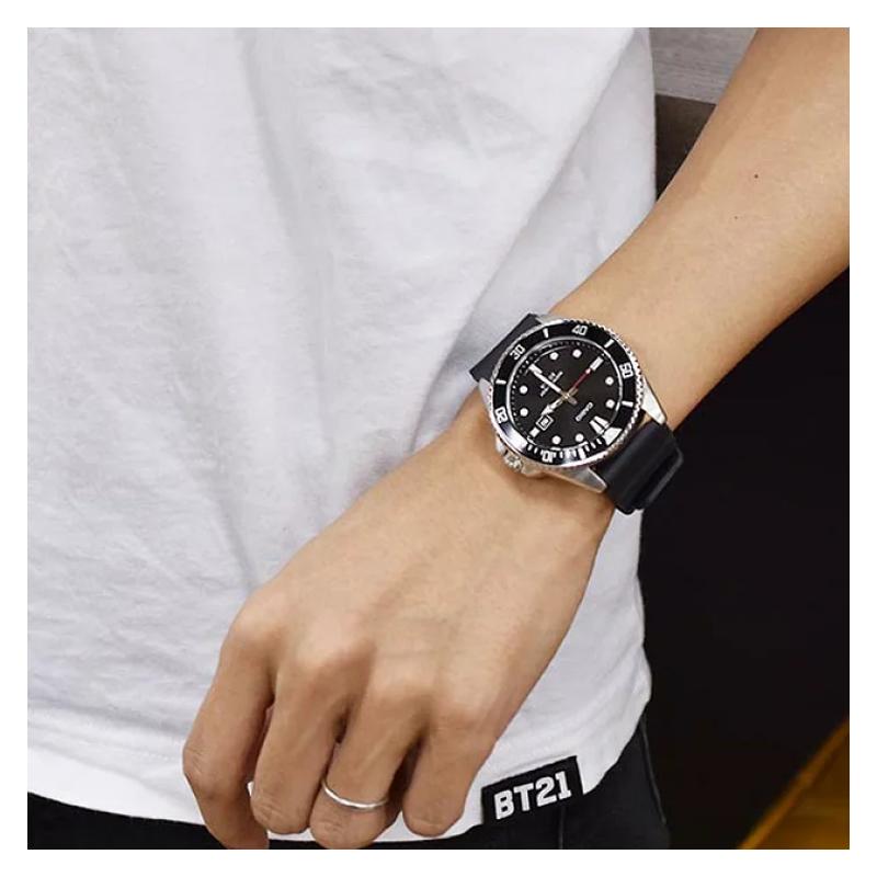 Casio STANDARD Series GENERAL Series 200 Meters Waterproof Quartz Movement Resin Strap Japanese and Korean Watch Men's Watch Black Dial MDV-107-1A1JF