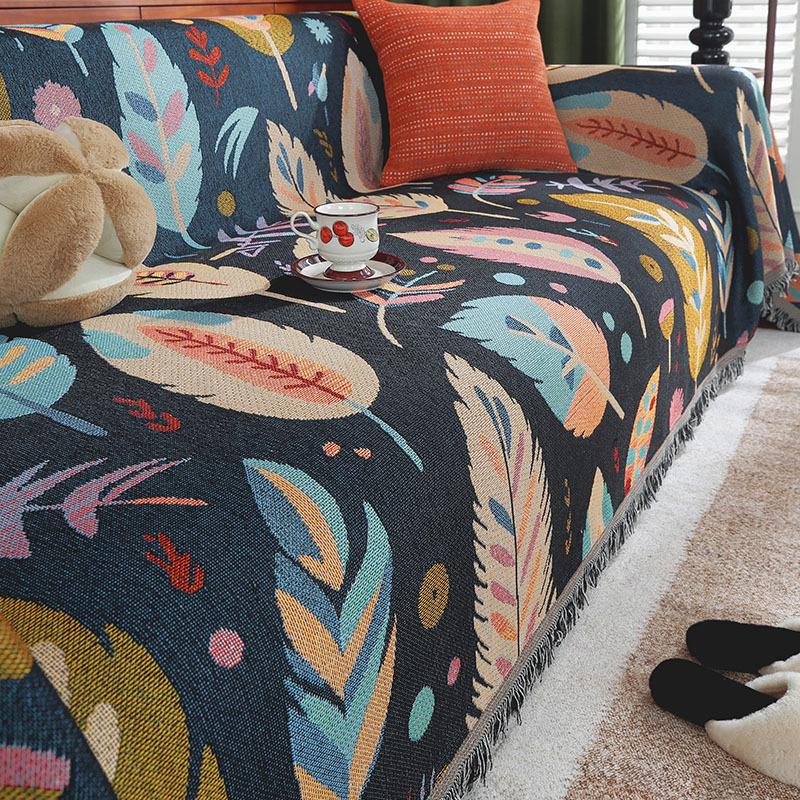Nordic Retro Style Sofa Cover Cloth Towel  New High-End Full Cover Universal Sofa Cover Universal In All Seasons