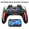 Mânere pentru Jocuri pe Telefonul Mobil cu 4 Degete cu Radiator Gamepad Joystick Controller pentru Jocuri de Tip Aim Shooting pentru Accesorii Jocuri IOS Android 5