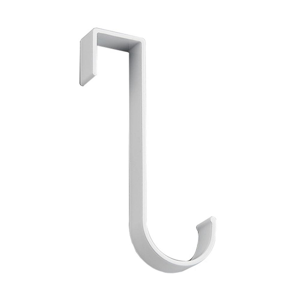 Organizer Rack Free Punching Cabinet Cupboard Hook Sturdy Z Shape Back Cabinet Door Hook Anti-Rust for Towel Cloth Bags Sundries