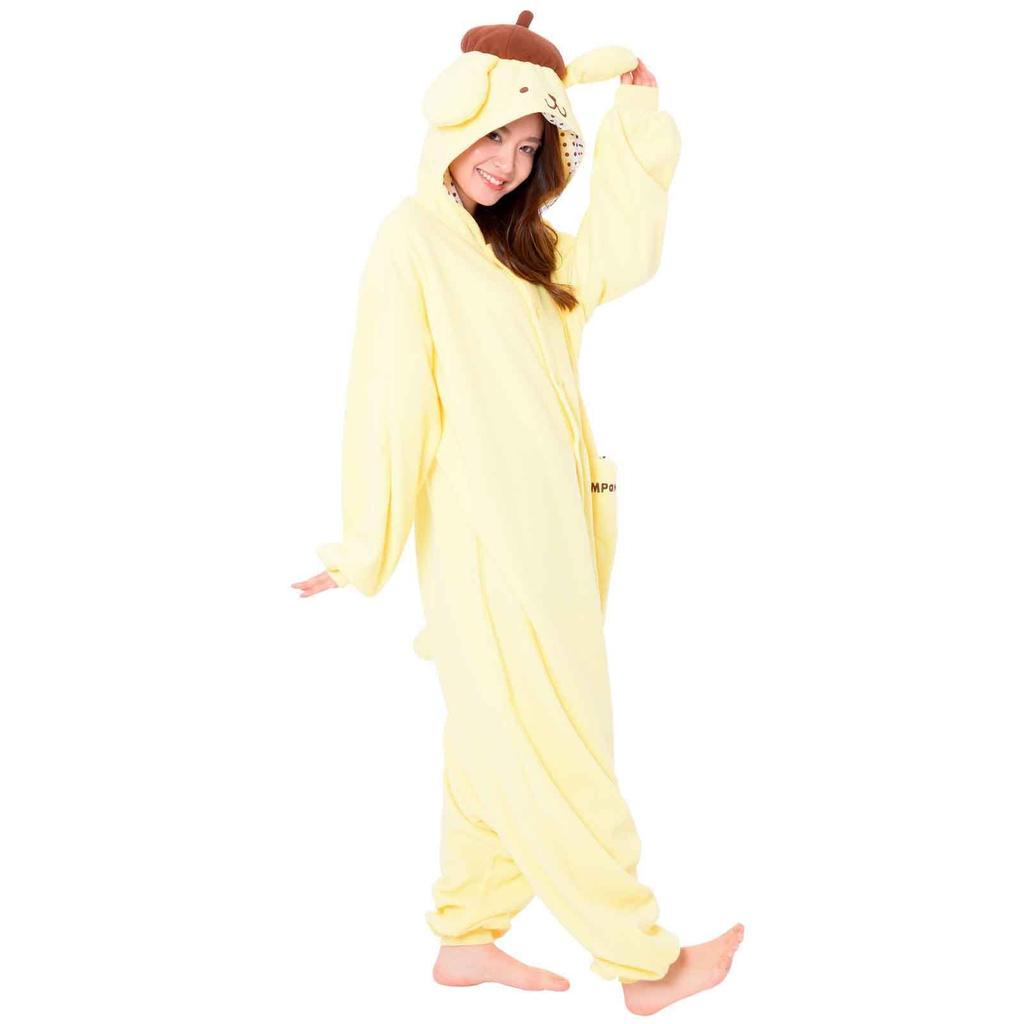 SAZAC SAN857 Voksen Fleece Kigurumi Karakter Sanrio Pompompurin