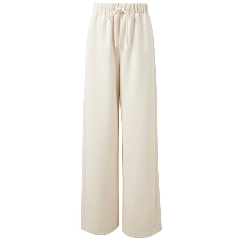Sancai 2025 Winter Elastic High-Waist Wide-Leg Casual Pants