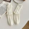 5 Pairs of Women's Bow Tie Versatile Mid Calf Stacking Socks
