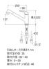 SANEI Kitchen Spray Mixer Tap Easy Installation for Cold Climates Single-Hole (with Nut) K87101JK-U-13
