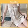 Youthful Satin Nightdress With Square Neck And Elastic Fit For Comfortable Sleep And Relaxation