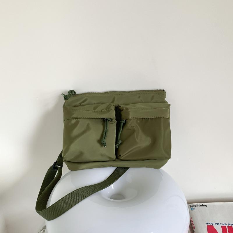 New casual nylon mobile phone bag solid color fashion commuter travel shoulder bag women's trend messenger bag