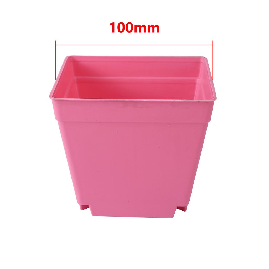 Mini Square Flower Pots Colorful Succulent Seedling Trays Plastic Nursery Planters DIY Plant Grow Boxes Garden Home Office Decor