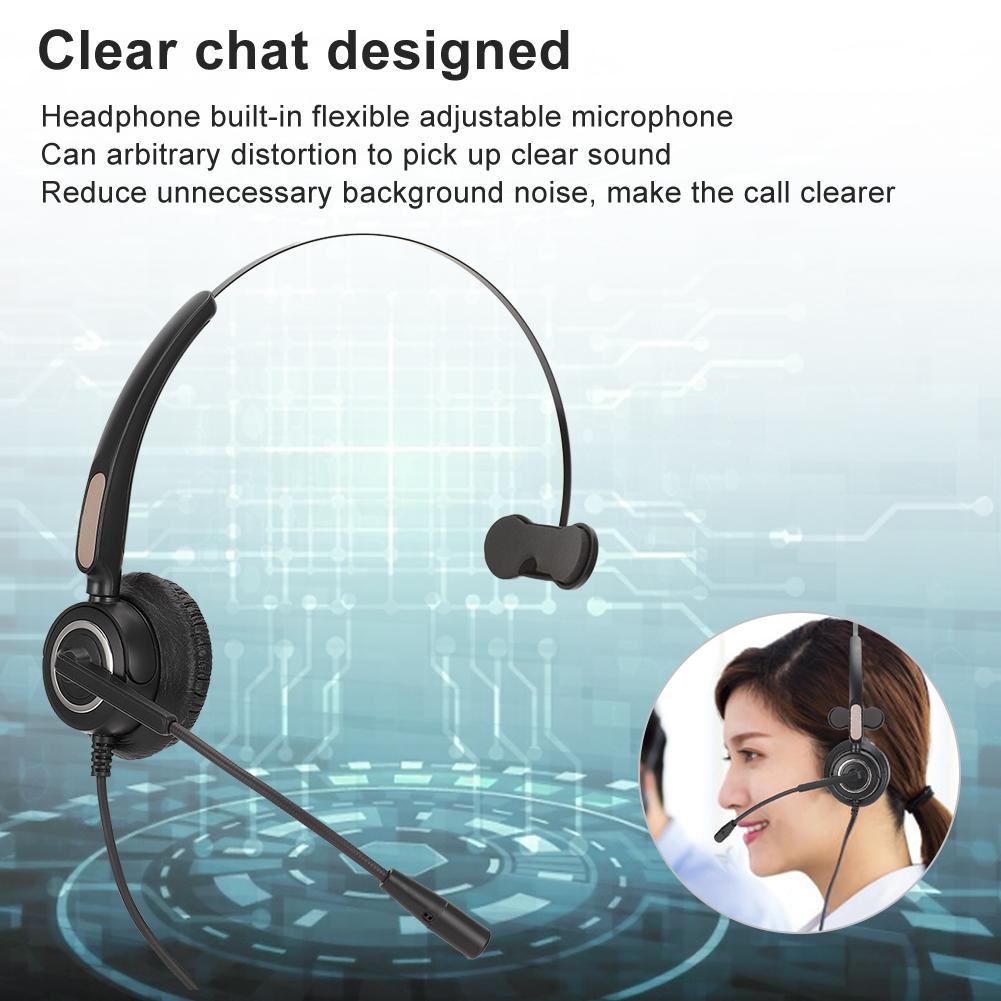 H500 3.5 Plug Headphone Telephone Traffic Earphone Call Center Communication Computer Headset
