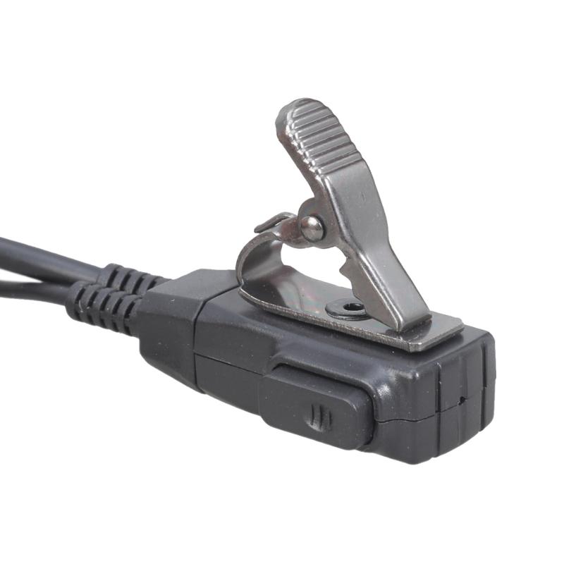 D Shape Soft Ear Hook Earpiece Headset with 360°Rotation Clip PTT Button Clear-sound for nLT-2288 LT-3288 LT-6288