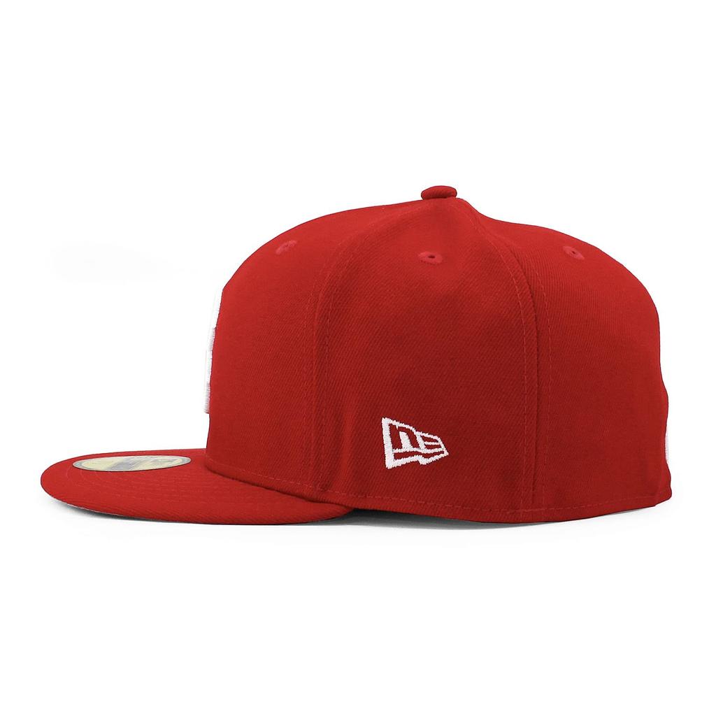 New Era 59FIFTY Boston Red Sox MLB Fitted Size 8 5950 Team-Basic Cap, Red, (Approx. 63.5cm), (Used)