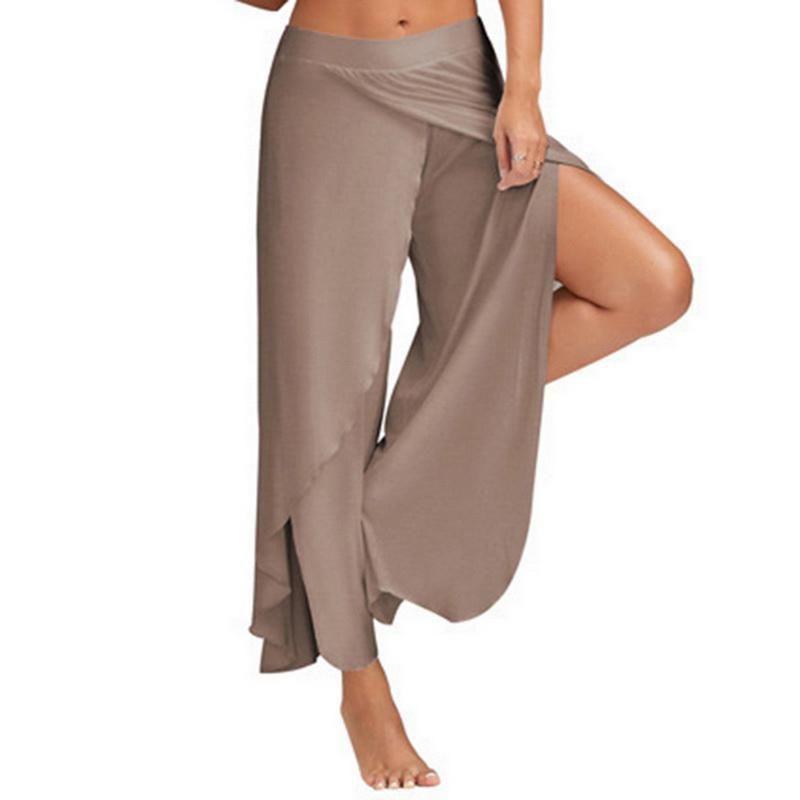 Women's Summer Casual Wide Leg Pants In Premium Quality Solid Color Design