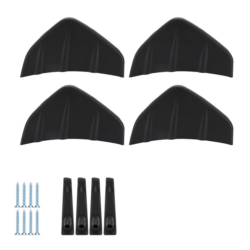 4 buc Spoiler Buza Bara Spate Garnitură Protectoare Negru Înlocuire pentru Întreținere Universal