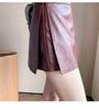A-line High-Waisted PU Leather Skirt - Short, Sexy & Versatile for Women, 2025 Autumn/Winter Fashion