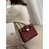 Rote Braut-Tragetasche mit großem Fassungsvermögen für Damen, neues Mode-Design, Karomuster, Schultertasche, lässig, Pendeln, Ketten, Umhängetaschen