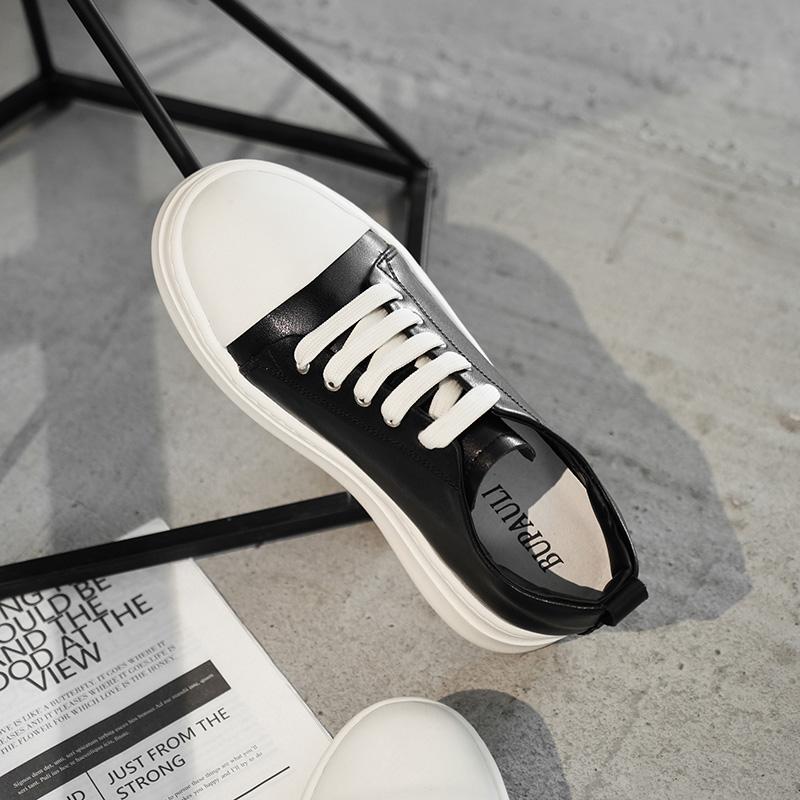 Fashion Genuine Leather Men's Upscale Casual Shoes Comfortable Vulcanize Shoes Luxury Brand Male Skateboard Footwear Versatile Sneakers