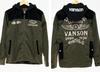 Flying Star Embroidery Detachable Hood Denim Corduroy CPO Jacket [Banson] Men's Nvsl-2404 (JP, Alphabet, M, Olive)