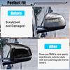 Jaronx Compatible With BMW Mirror Cover X3 G01/X4 G02/X5 G05/X7 G07 -2024,X6 G06 -2024,M Style Glossy Black Rearview Mirror Caps For BMW, Horn