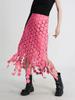 2025 Summer Embroidered Tassel High-End Women’s Wrap Skirt In Solid Colors