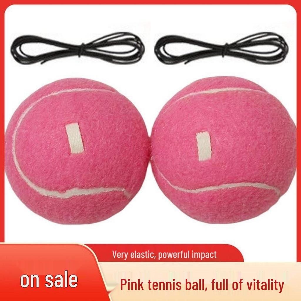 Rosa Schnalle Langlebig Hohe Elastizität Einzelperson Training Tennisball