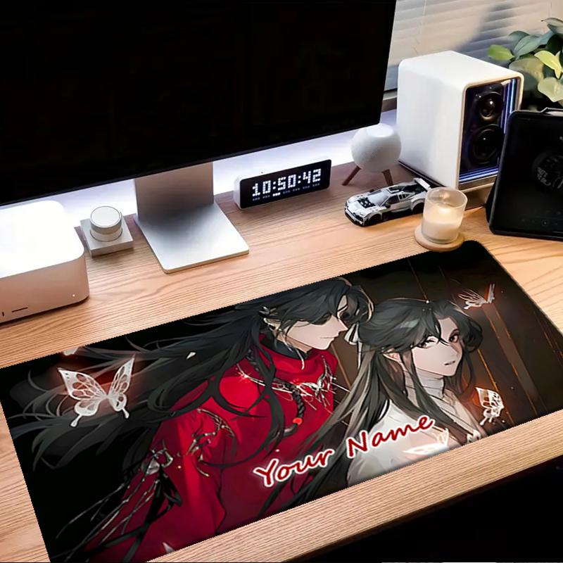 1PC Custom Name Butterfly Dreams Night Mouse Pad, Keyboard and Mouse Desk Pad, for Computer Notebook  Birthday Gift For Any Room Or Office