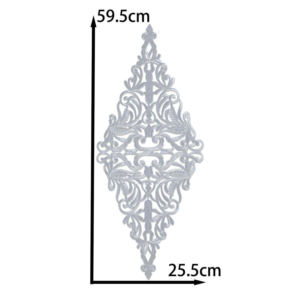 Honeysuckle Pattern Embroidery Cloth Sticker Hot Stamping Dress Drama Performance Costume Fabric Decal Diy Handmade Clothing Accessories