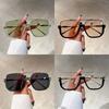New Vintage Oversized Sunglasses Fashion Men Women Square Shades Eyewear Trendy Ins Popular UV400 Sun Glasses Gafas De Sol Mujer