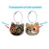 1Pc Memorial Bottle Transparent Cat Head Shape DIY Plastic Cute Pet Hair Keepsake Box Cat Fur Storage Container Pet Lovers Gift