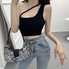 Woman Knitted Tank Top Women Strap Vest Sexy Female Knitting Crop Top