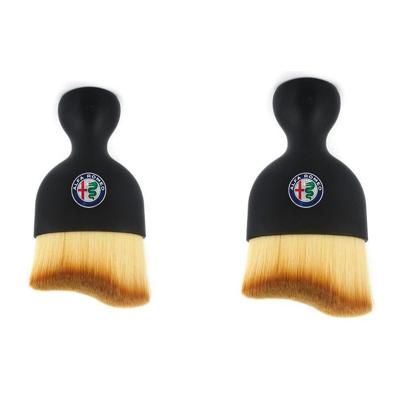 Brosse Douce Nettoyage Voiture Tableau de Bord Sortie d'Air Espace Siège Outils Anti-Poussière Pour Alfa Romeo Giulietta Mito 159 Giulia Stelvio 156 147 Tonale