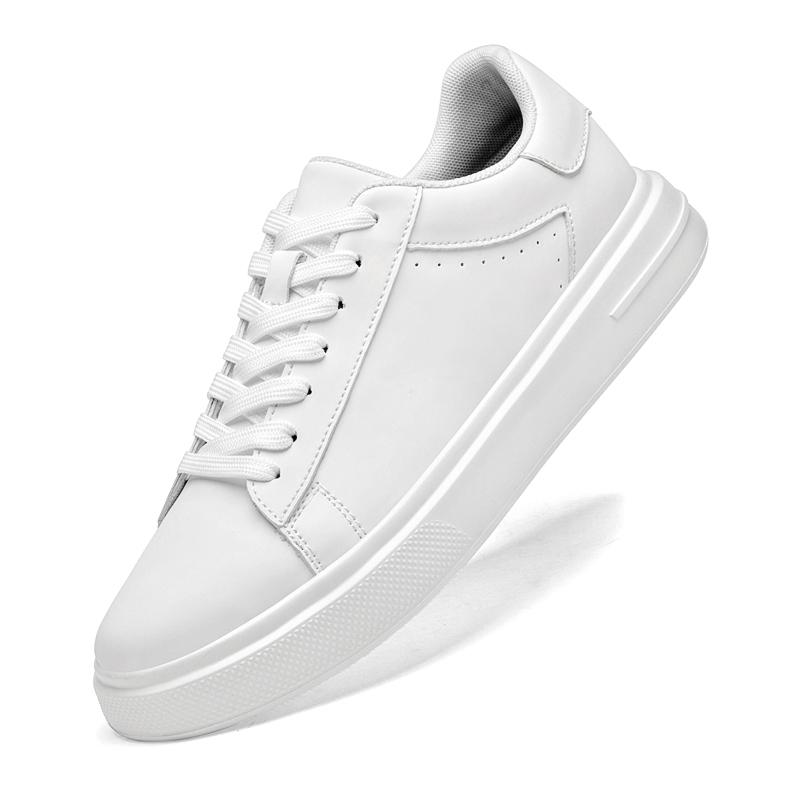 Fashion New Classic Solid-Color Men's Casual Sports Shoe Breathable Round Toe Lace-Up Walking Shoe Comfortable And Anti -Slip Flat Shoes