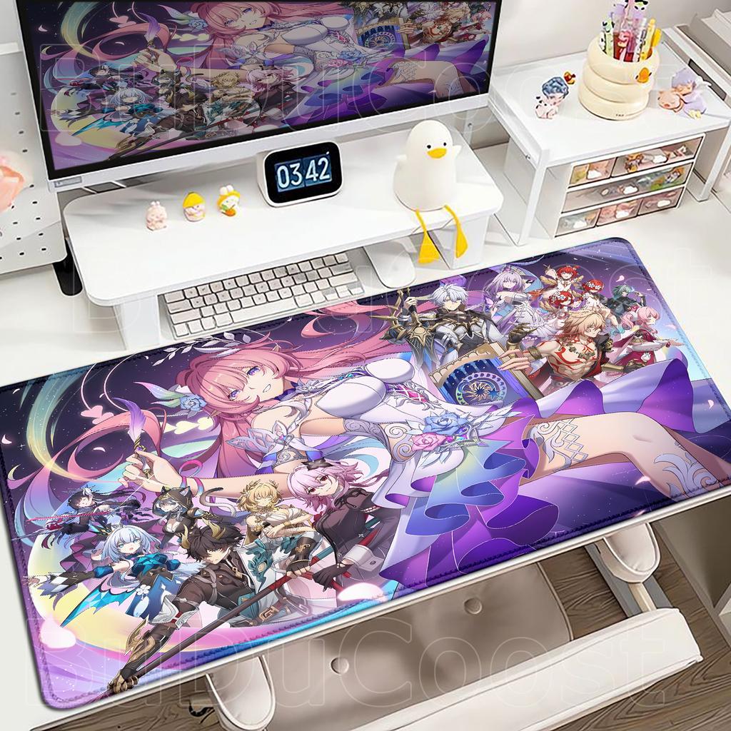 Cute Anime Mouse Mat Castorice Evernight Cyrene Mouse Pad Honkai Star Rail Gaming Mousepad Computer Keyboard Pc Laptop Desk Mat