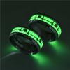 Fashion Heartbeat Luminous Ring for Women Men Fluorescent Rings Heart Glow In Dark Stainless Steel Couple Ring JewelryGift