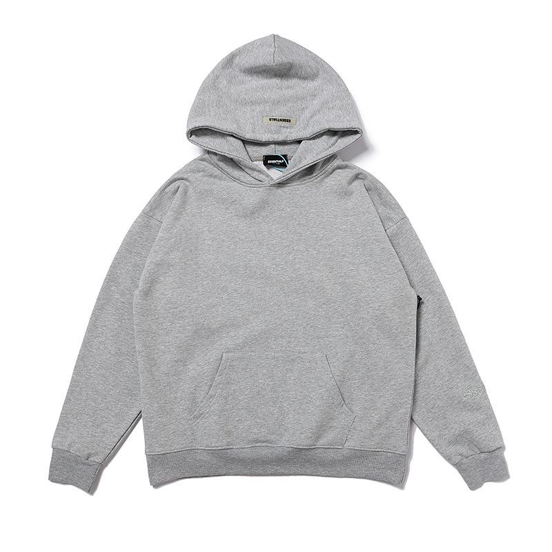 Giacca con cappuccio riflettente unisex FOG Essentials - Felpa sottile in spugna con doppia cucitura