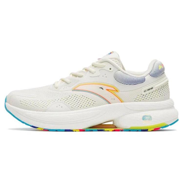 

new ANTA Running Collection Running Shoes Men Low Top White/Yellow/Sky Blue 40