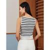 JUZUI Women's Striped Knit Vest