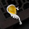 925 Sterling Silver Teardrop Pendant - Phoenix DIY Amber Turquoise Necklace Setting