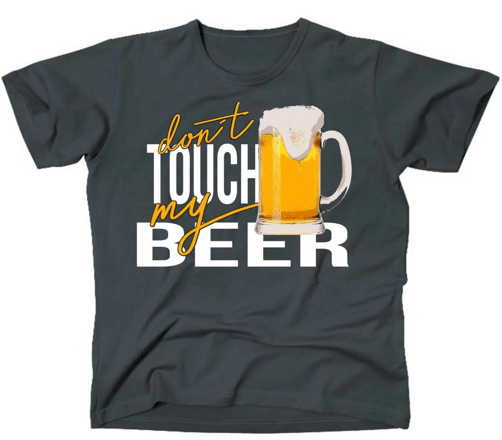 Dont Touch My Beer Funny Beer Lover TShirt 100 Cotton ONeck Summer Short Sleeve Casual Mens Tshirt Size S3XL