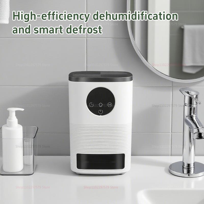 Portable Household Dehumidifier Indoor Small Size Auto Shutoff Digital Display Safe Moisture Absorber For Home Closet Bedroom