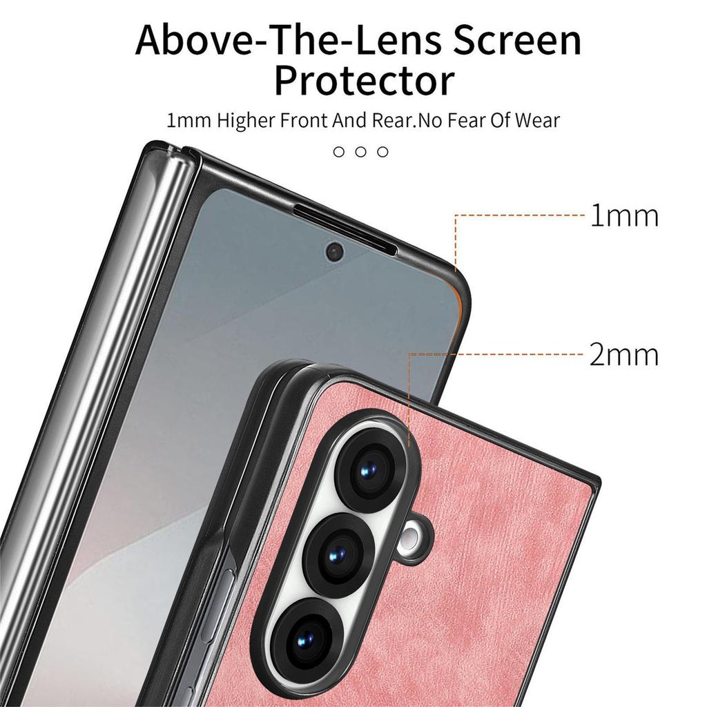 Skórzany portfel etui Galaxy Z Fold6 z miejscem na karty dla Samsung Z Fold7 - Wielofunkcyjne składane etui ochronne