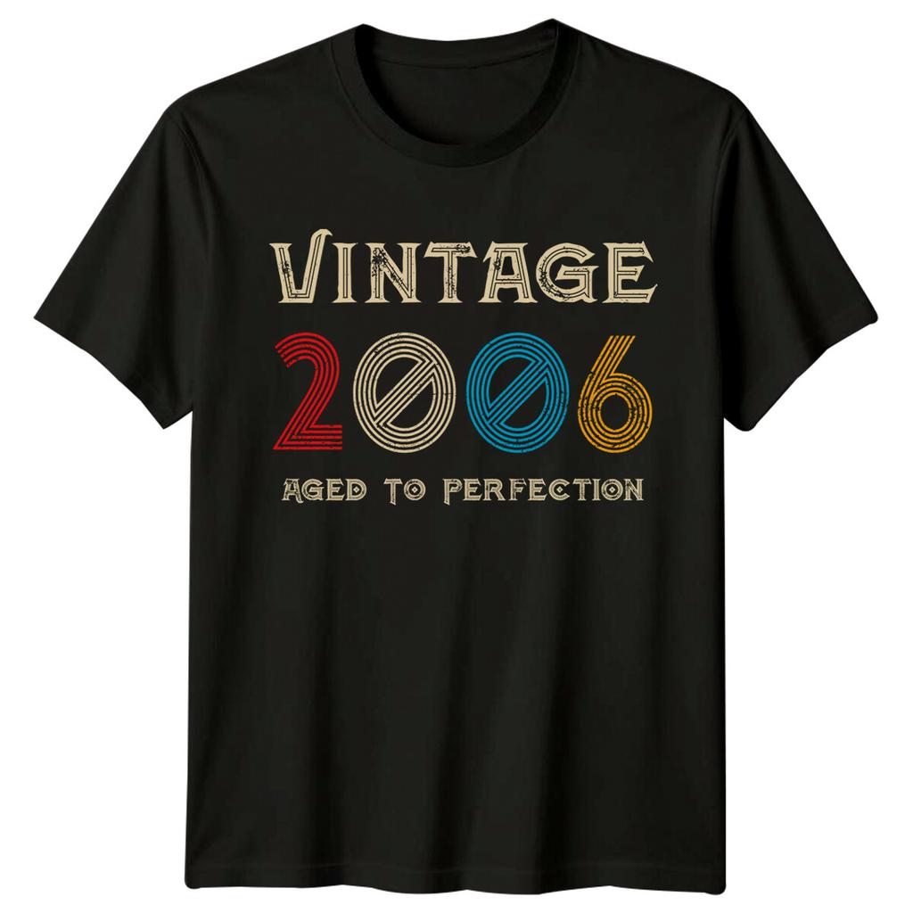 Vintage 2006 Unisexs T Shirt 20th Birthday Gift Aged To Perfection