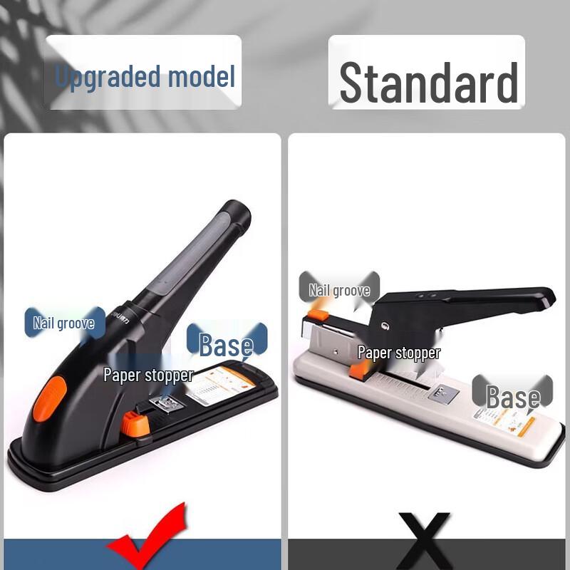 Deli Heavy-Duty Effort-Saving Stapler CN plug (adapter included)