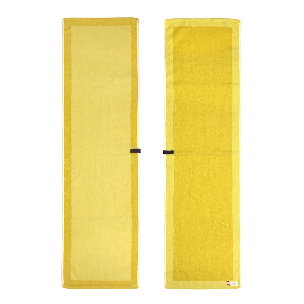 Iori Imabari Bath Rim Organic Cotton Suitable for Sauna and Bath Towel, (Yellow), Quick-Drying,