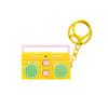 Creative Macaron Recorder Keychain Mini Plastic Radio Shape Keychain Exquisite Retro Music Recorder Toys Valentine's Day