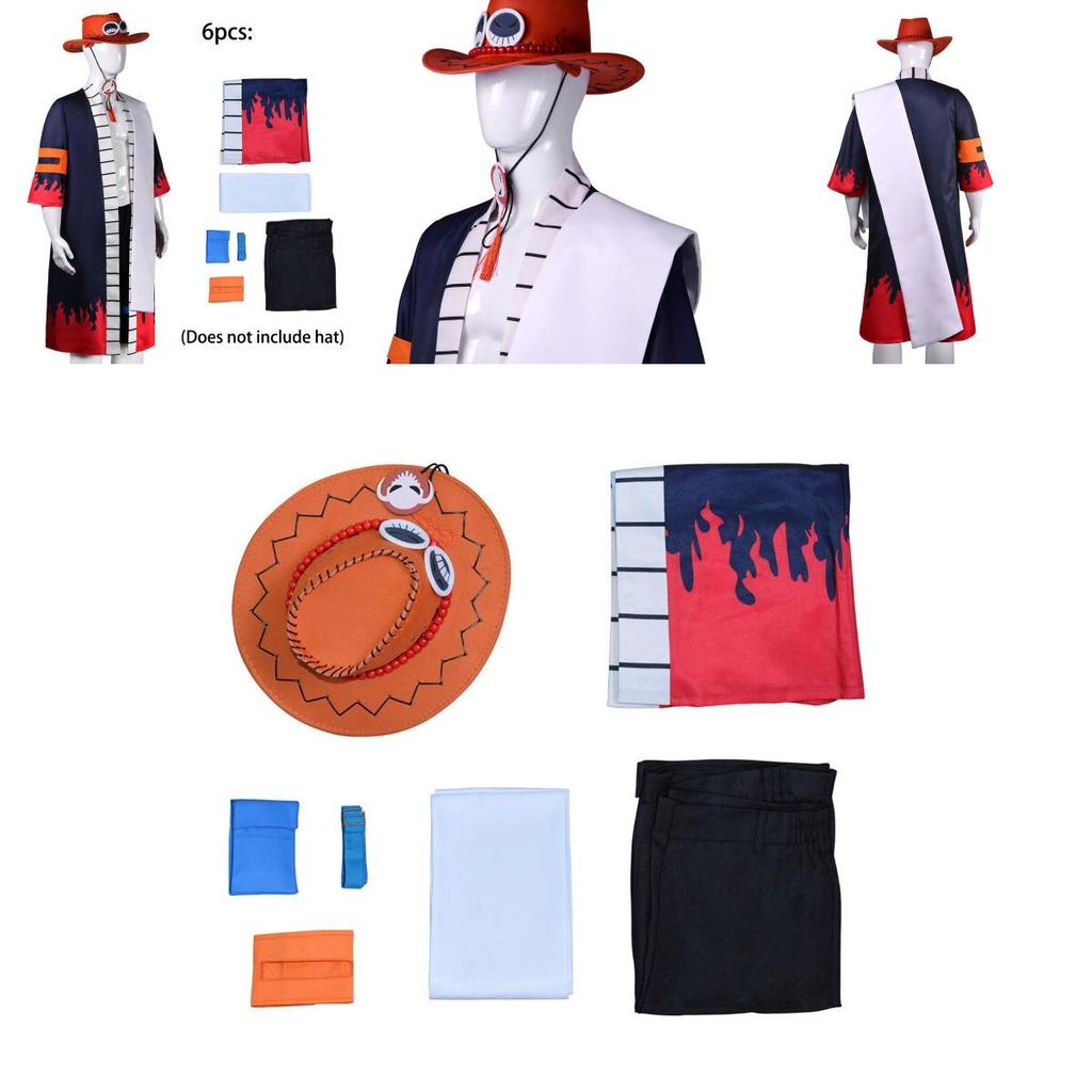 Portgas·d· Ace Cosplay Costume For Adults Highly Restored One Piece Character Uniform